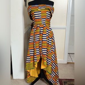 Off Shoulder Ankara Dress